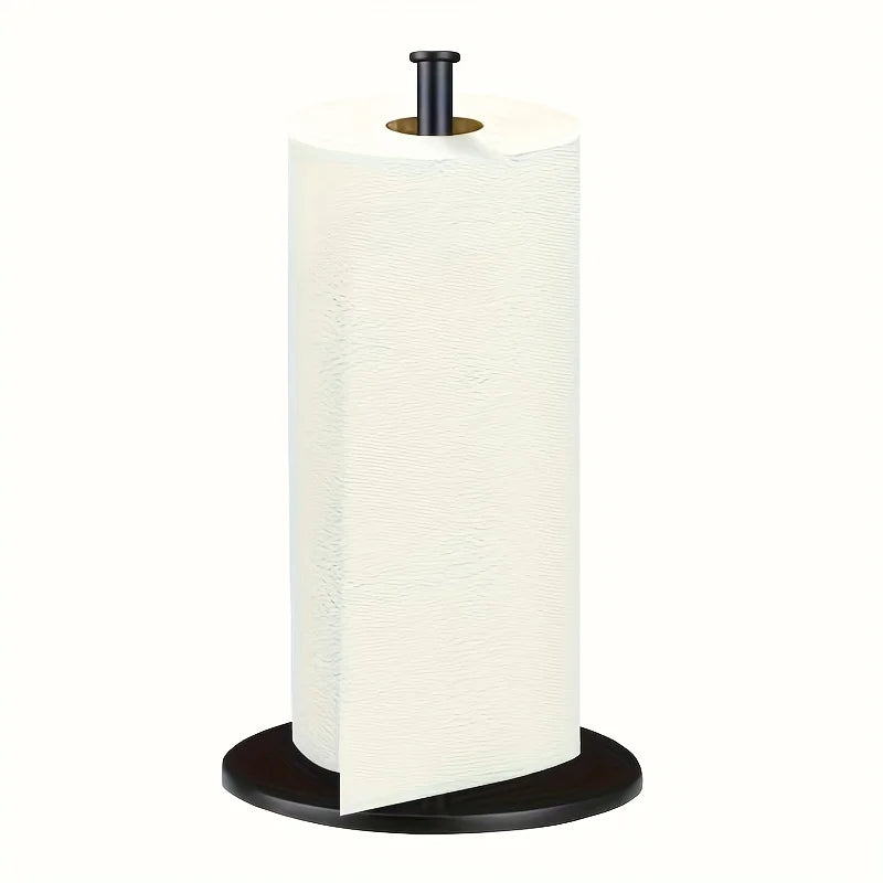 Stainless Steel Paper Towel Holder with Weighted Base