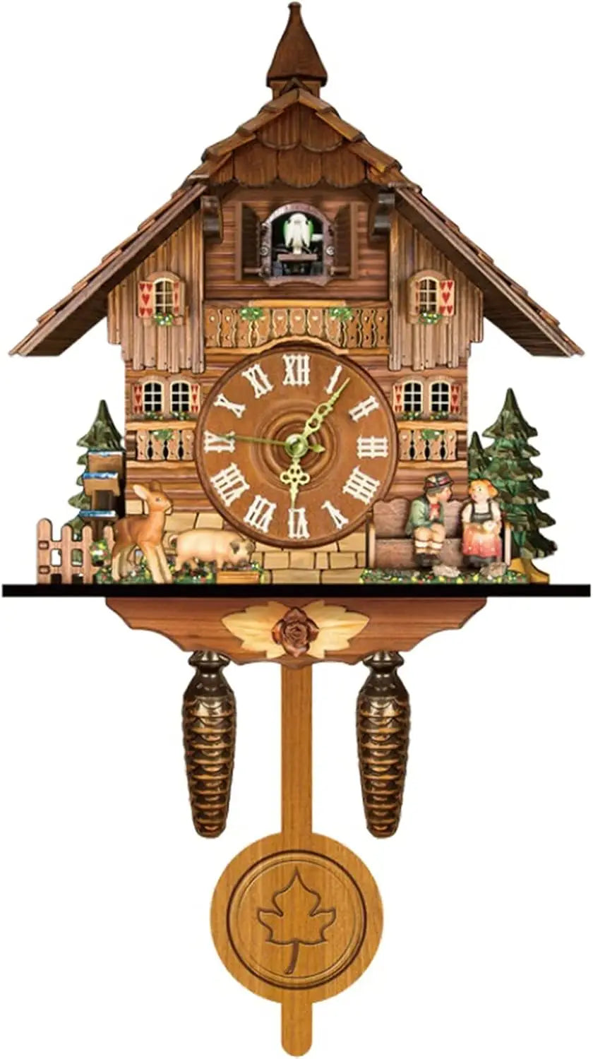 Cuckoo Wall Clock Traditional Nordic Home Decor Alarm Clock