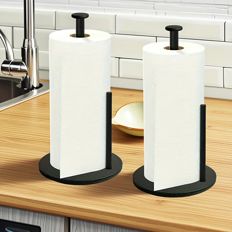 Stainless Steel Paper Towel Holder with Weighted Base