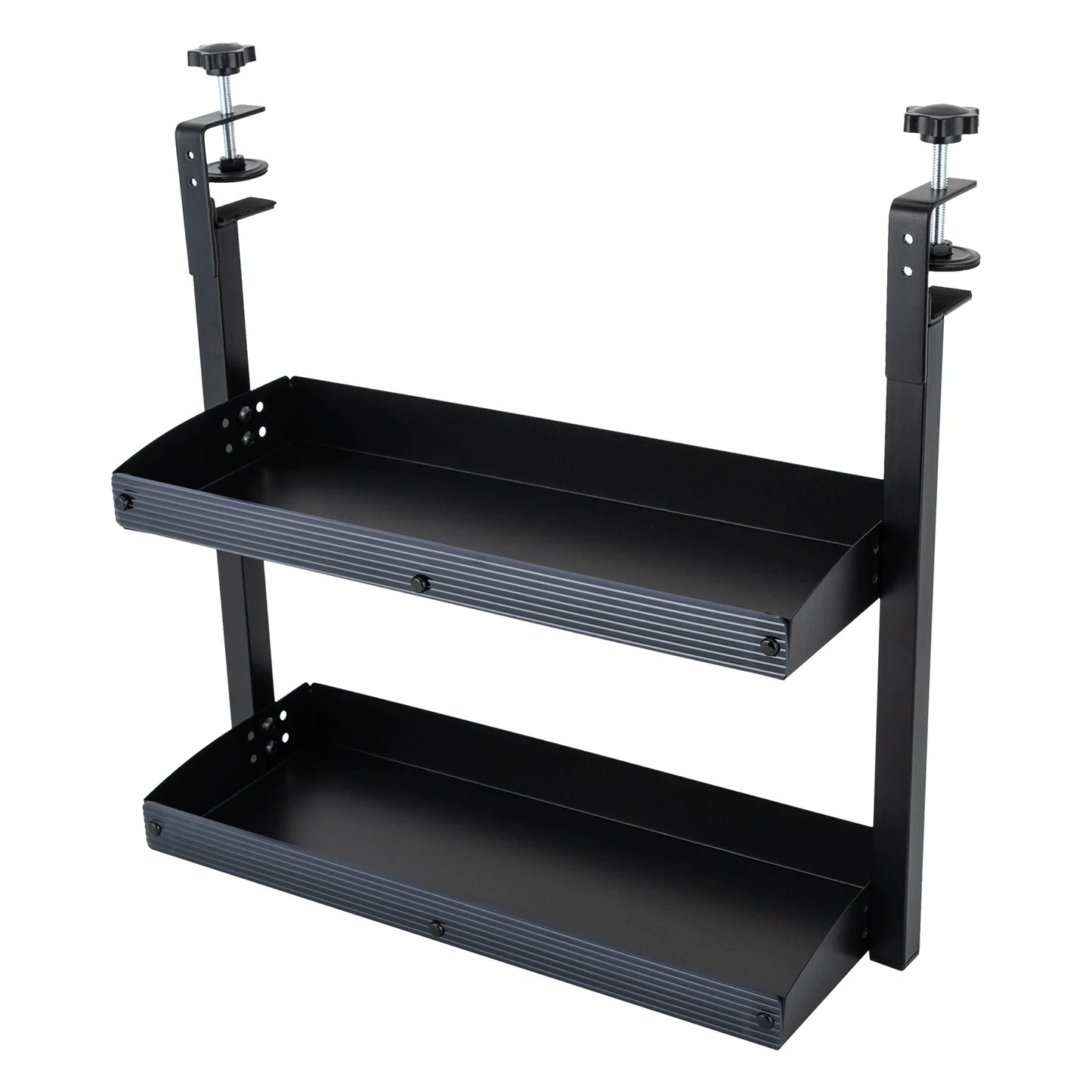 Clamp On Desk Shelf 2 Tier Corner Organizer For Desk Or Table
