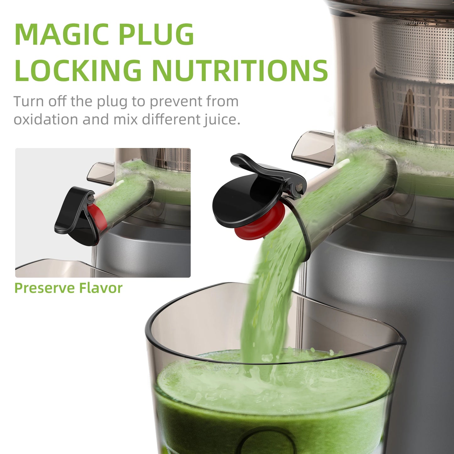Biolomix Cold Press Juicer 200W Slow Masticating System