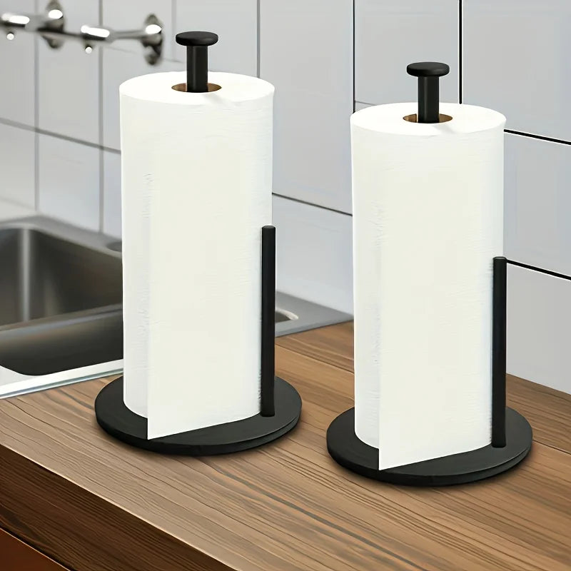 Stainless Steel Paper Towel Holder with Weighted Base