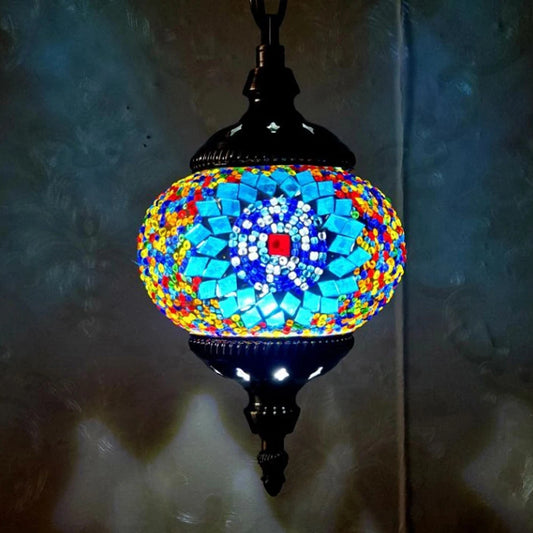 APWIKOGER Mosaic Pendant Light Turkish Moroccan E27 Hanging Lamp