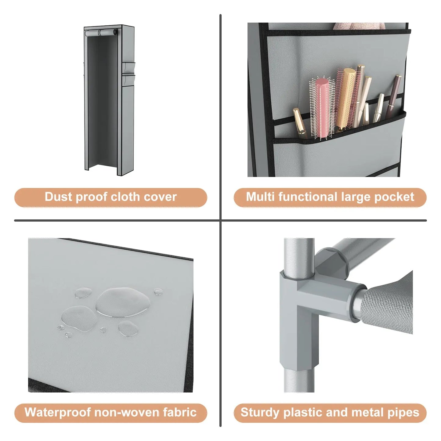 Five Eight Ten Layer Portable Shoe Cabinet With Nonwoven Cover
