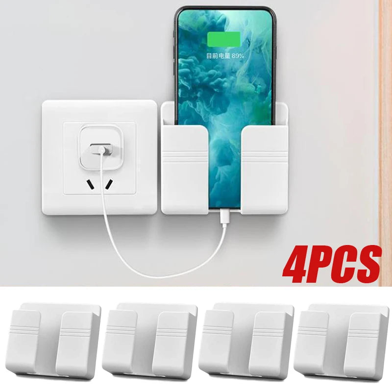 Wall Mounted Multifunction Storage Box Organizer for Remotes and Phones