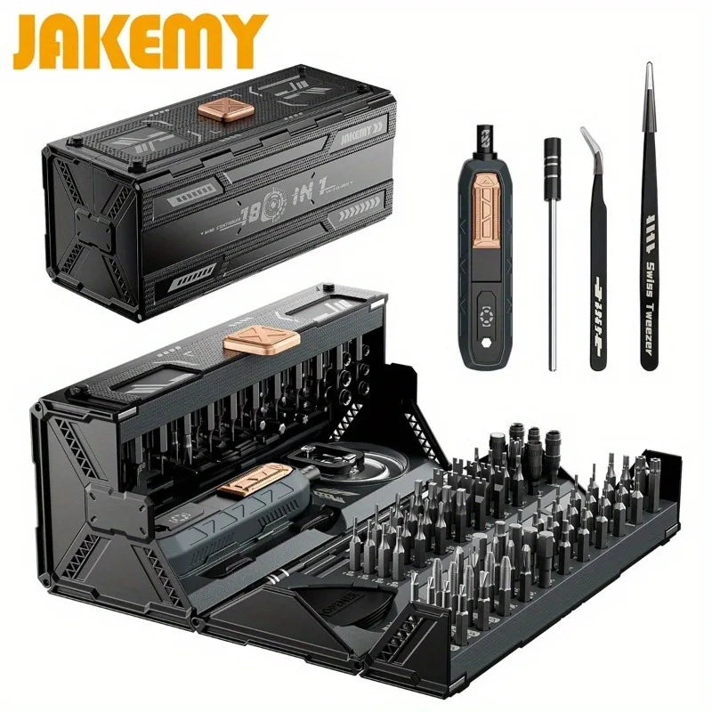 JAKEMY 180-In-1 Precision Screwdriver Set Magnetic Bits