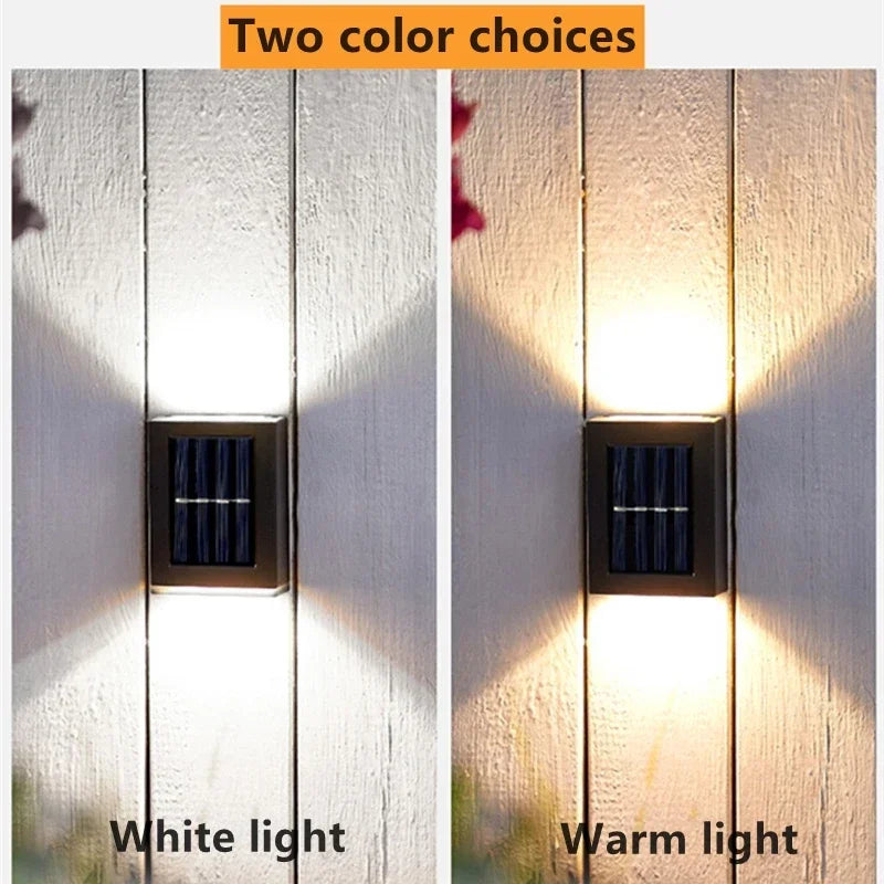 AlliLit Outdoor Solar LED Wall Lights 1-8 Pack Waterproof Garden