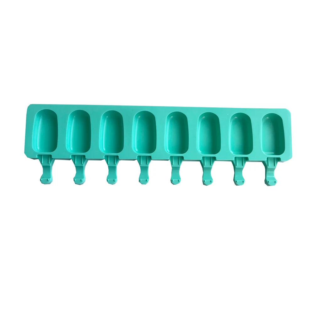 Eight Hole Silicone Ice Cream Mold For Freezer Popsicles