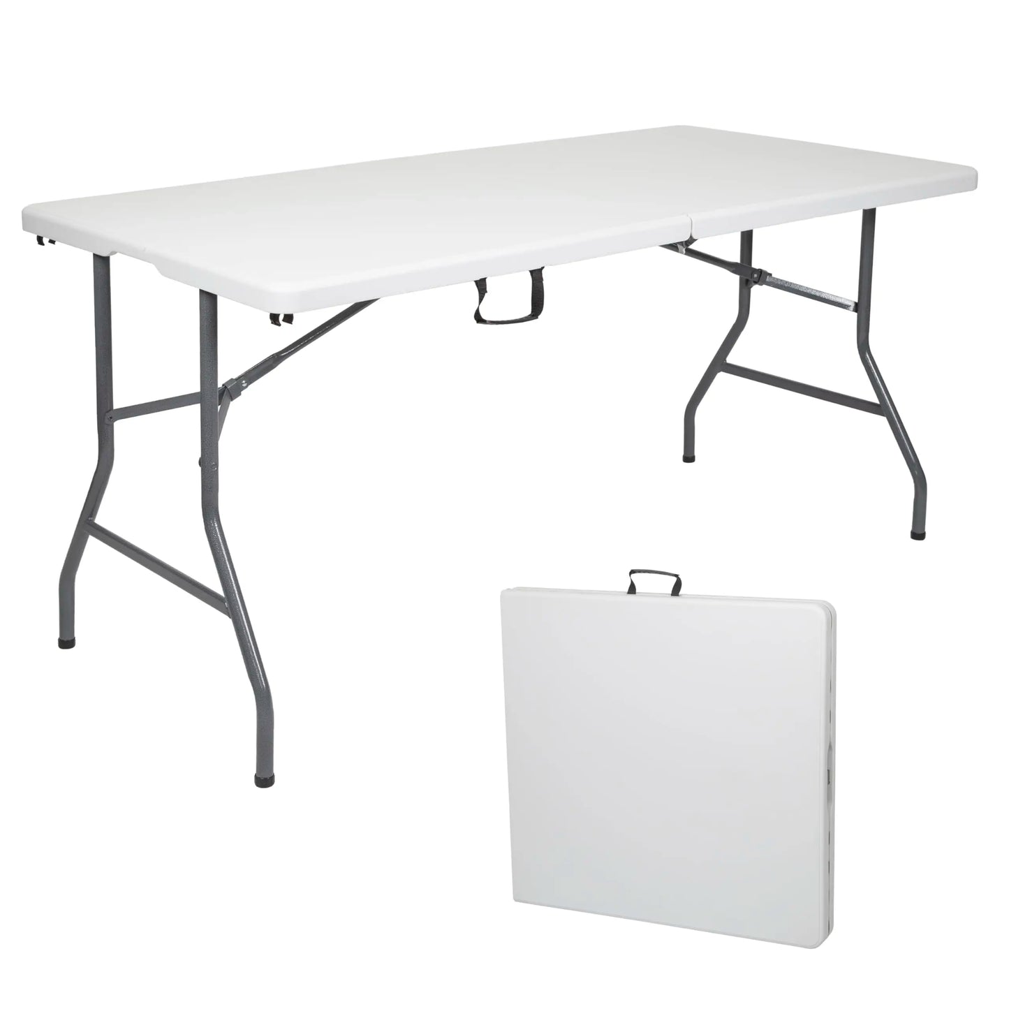 Folding Plastic Table Lightweight Foldable Utility Table