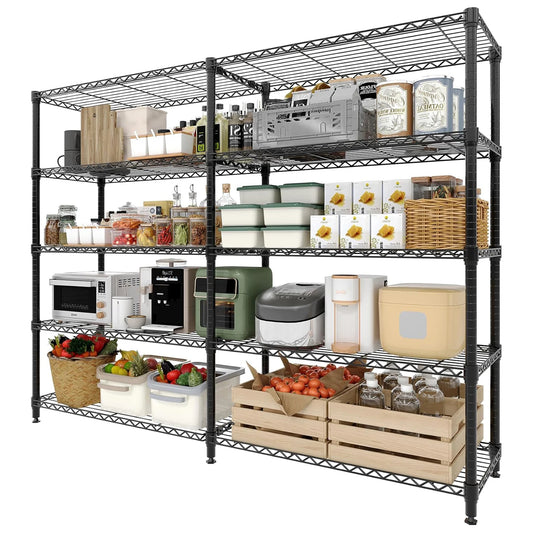 Twister.Ck Heavy Duty Metal Storage Shelves Adjustable For Kitchen Garage
