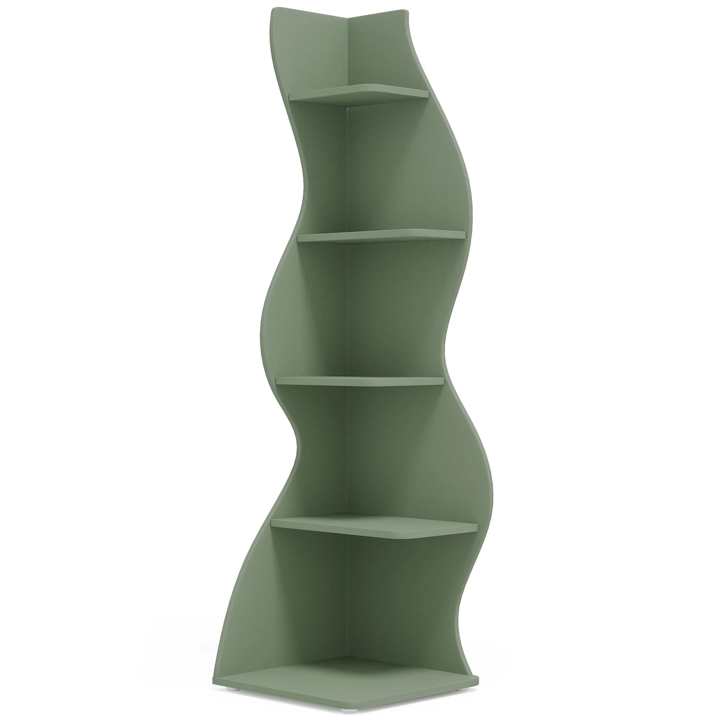 Tribesigns Corner Shelf 5-Tier Wall Bookshelf Plant Stand