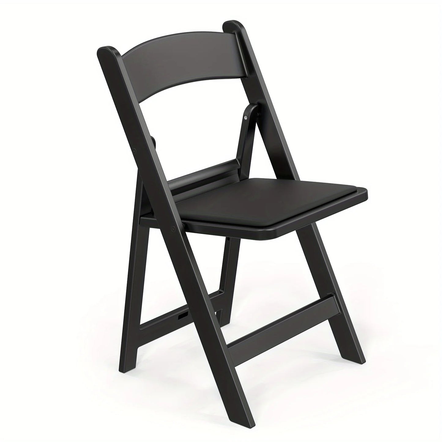 BONNLO Resin Folding Chairs With Cushioned Seats Durable