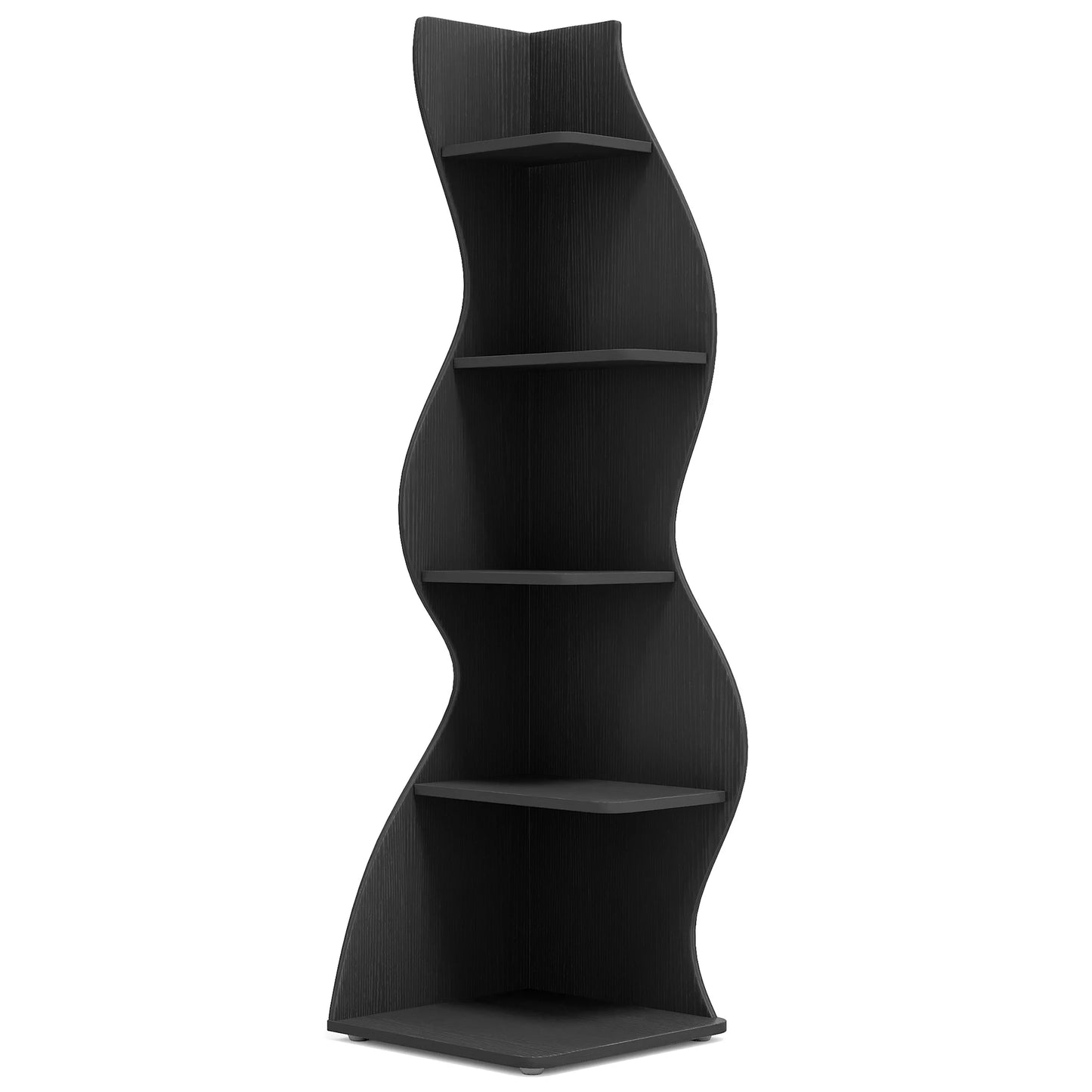 Tribesigns Corner Shelf 5-Tier Wall Bookshelf Plant Stand