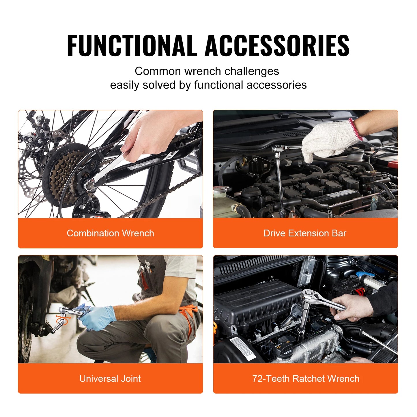 SucceBuy Mechanics Tool Set And Socket Kit 450 Pieces