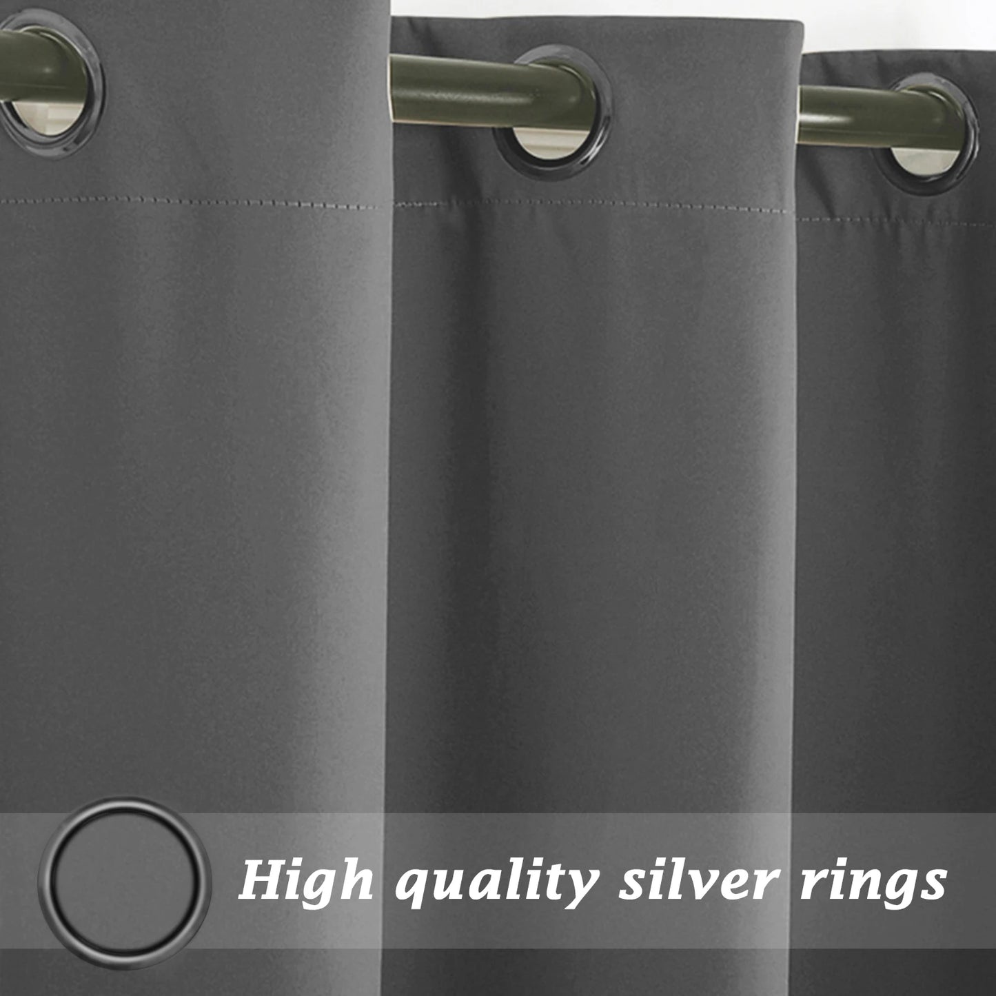 Outdoor Waterproof Blackout Curtains With UV Protection For Patio