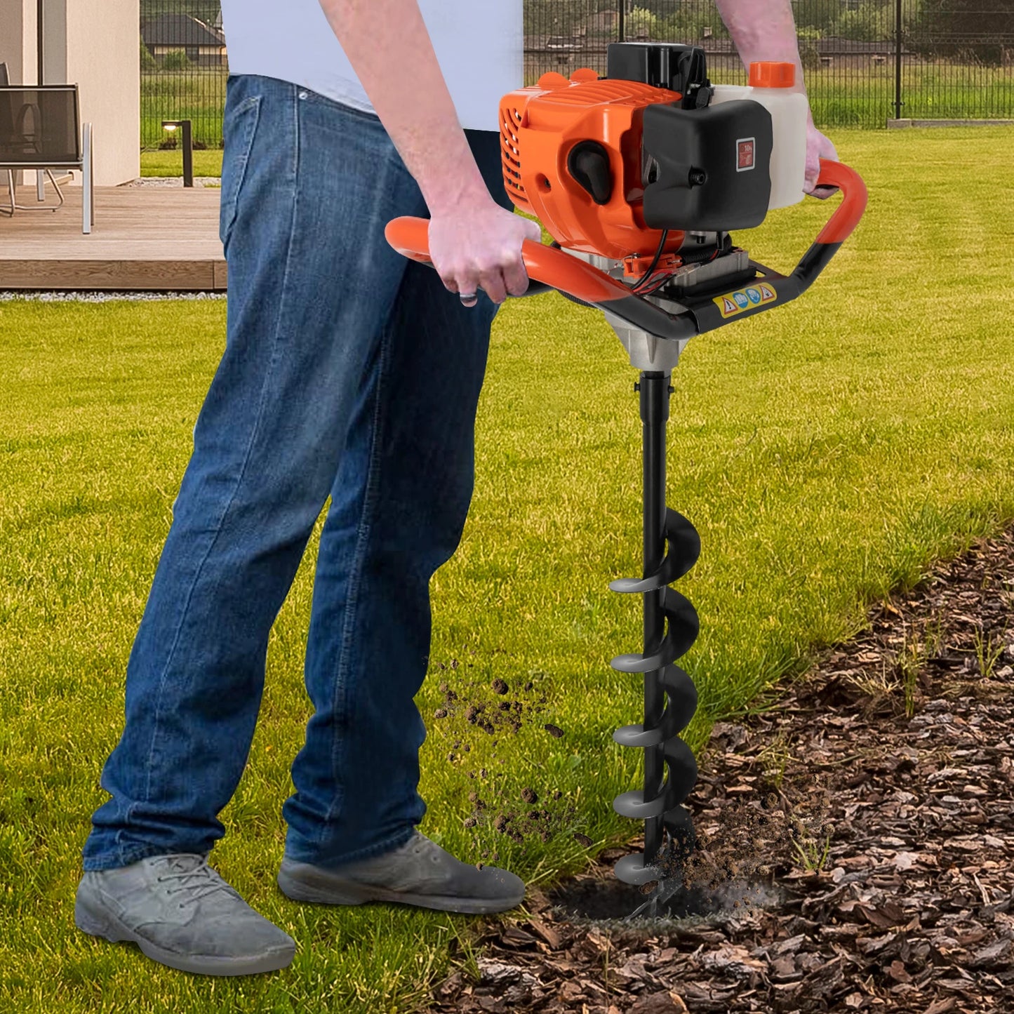 Electric Post Hole Digger Earth Auger Spiral Drill Bit