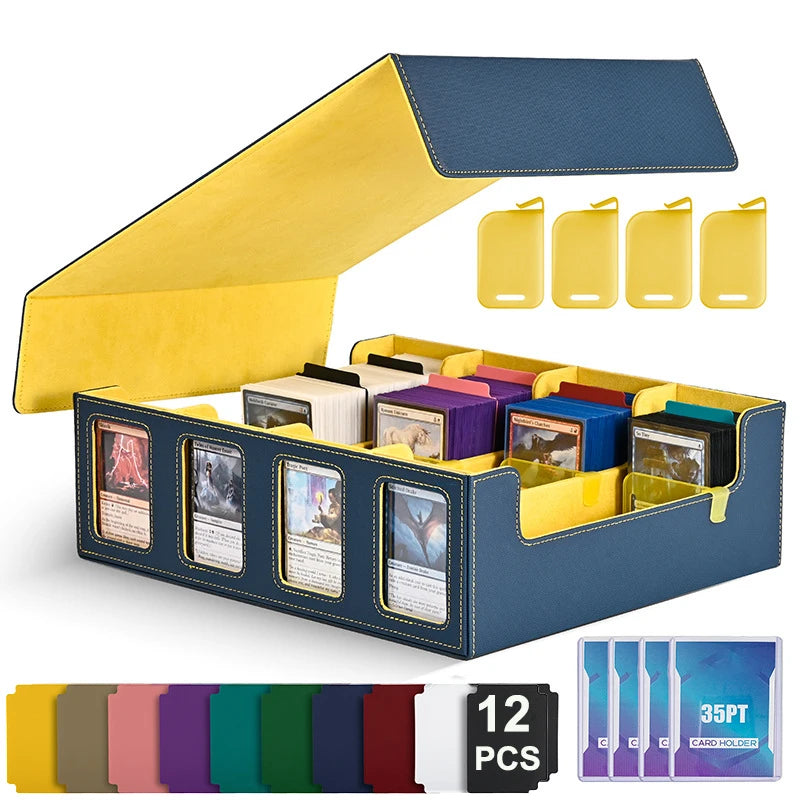 Dreamburgh Leather Trading Card Storage Box With Magnetic Closure
