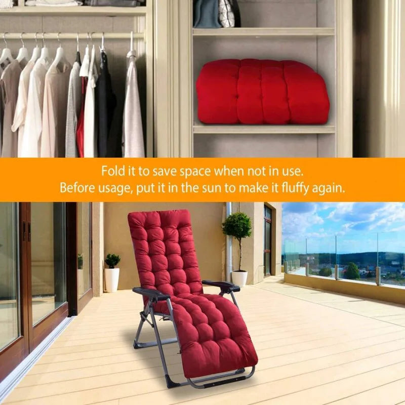 Chaise Lounger Cushion For Recliner Rocking Chair Deck Chair Breathable Cotton