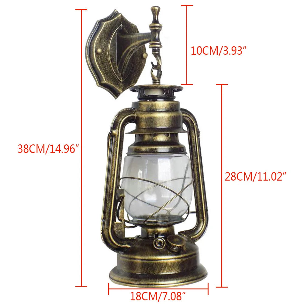 Bymaocar Outdoor Wall Lantern Antique Style Lamp Yards Facades