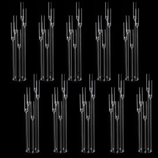 VINCIGANT 5 Arm Acrylic Candelabra Centerpiece For Weddings
