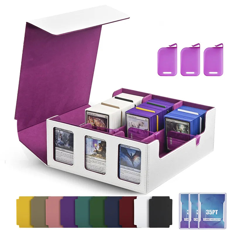 Dreamburgh Leather Trading Card Storage Box With Magnetic Closure