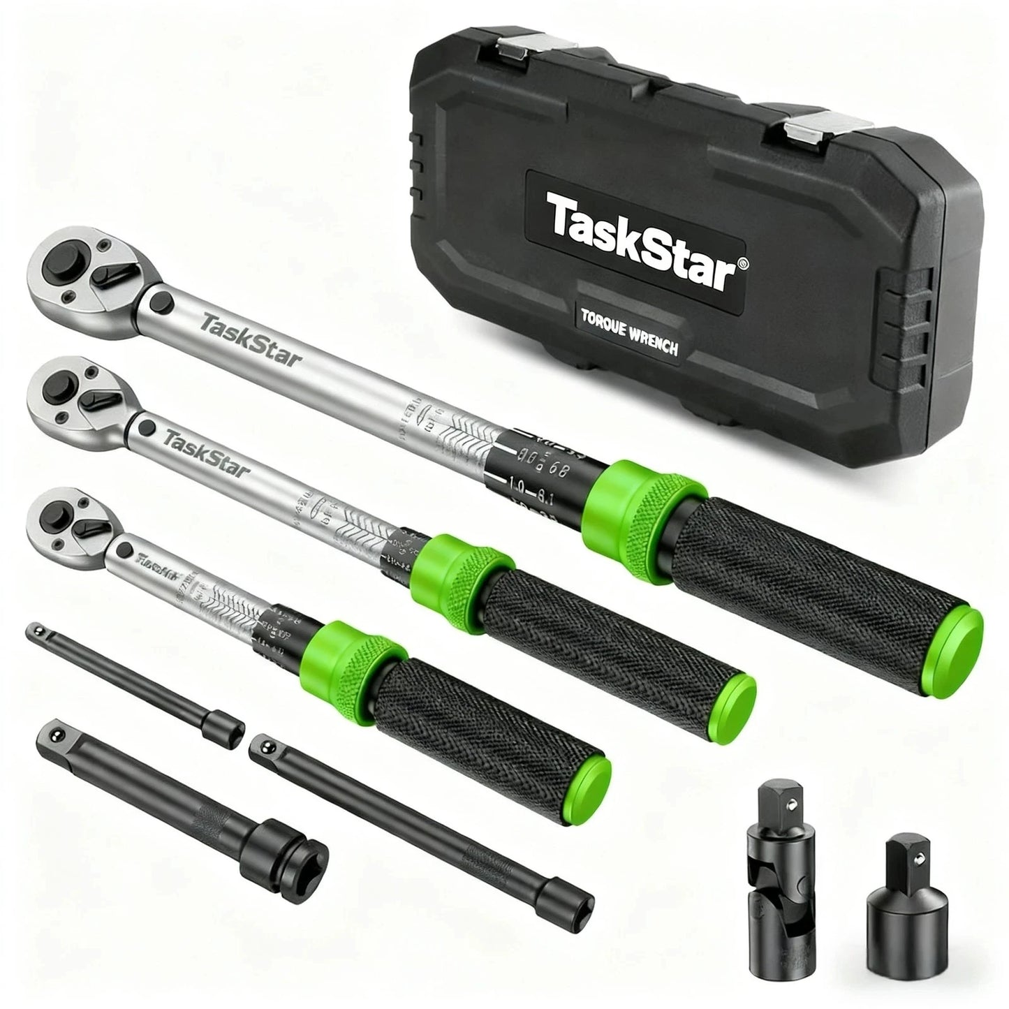 TaskStar 3 Piece Torque Wrench Set for Bicycle Motorcycle