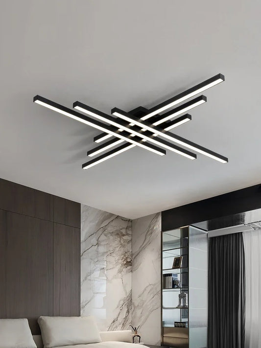 Siltlake LED Ceiling Lamp Square Chandelier Nordic Minimalist Design
