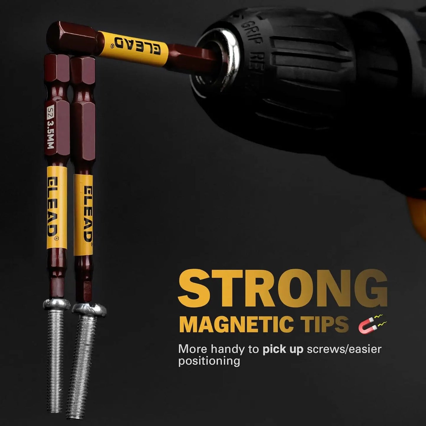 TiLing Allen-Wrench Drill Bit Set With Magnetic Bits SAE Metric