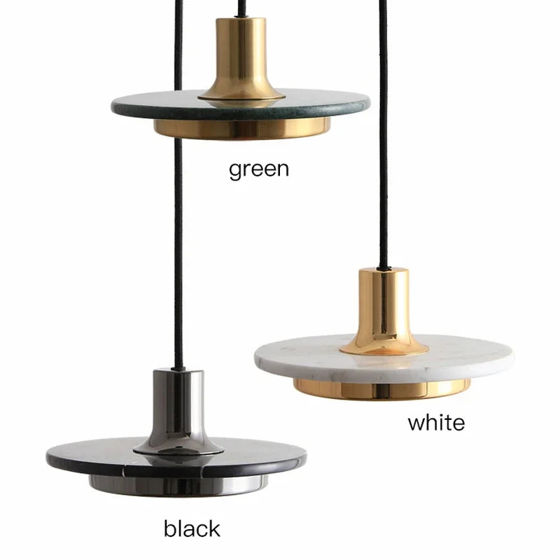 2025 Minimalist LED Marble Pendant Lights Dining Table Chandelier Hanging Light Chandelier Home Decoration Bedroom Bedside Lamp