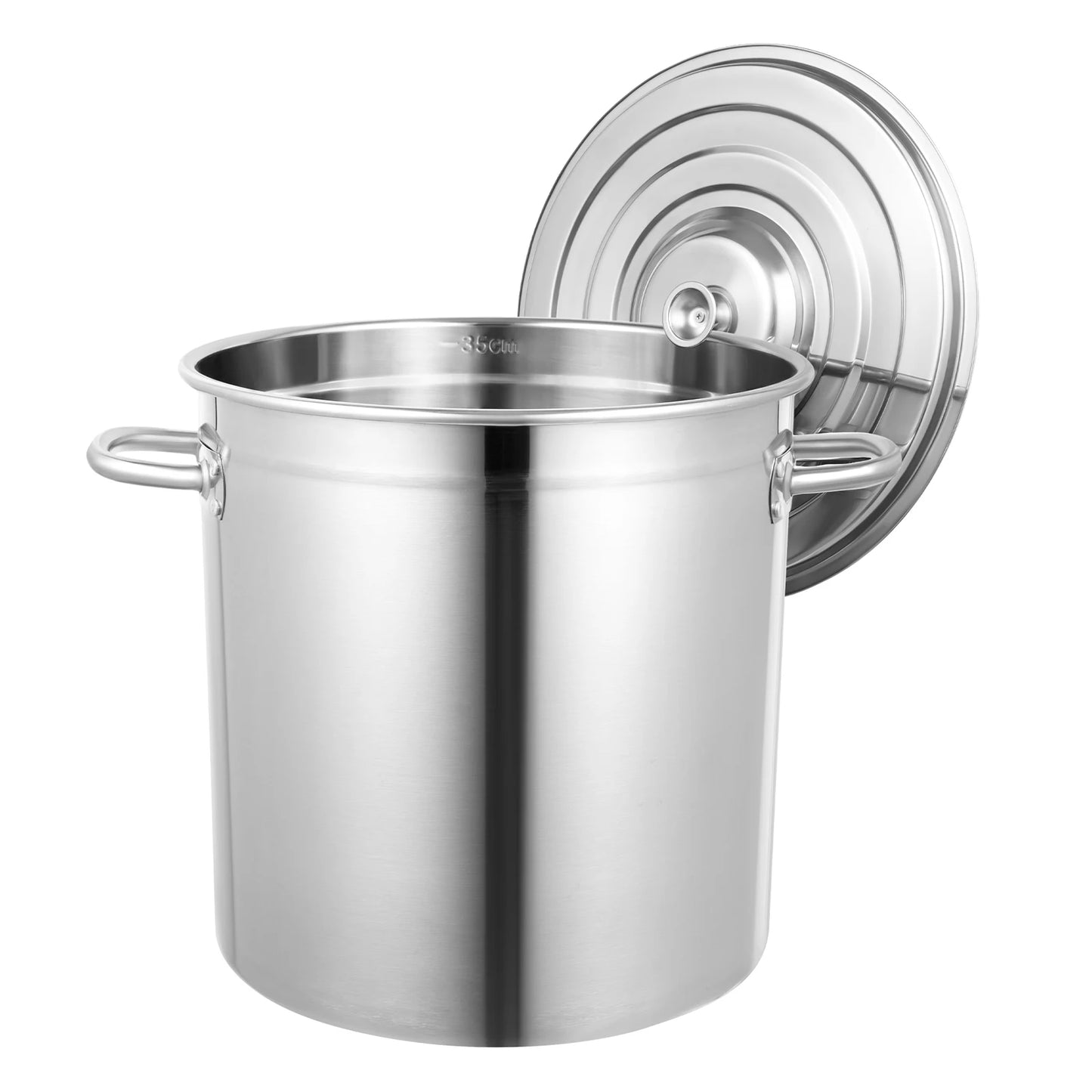 Stainless Steel Stock Pot With Lid And Handles 35/50/70L