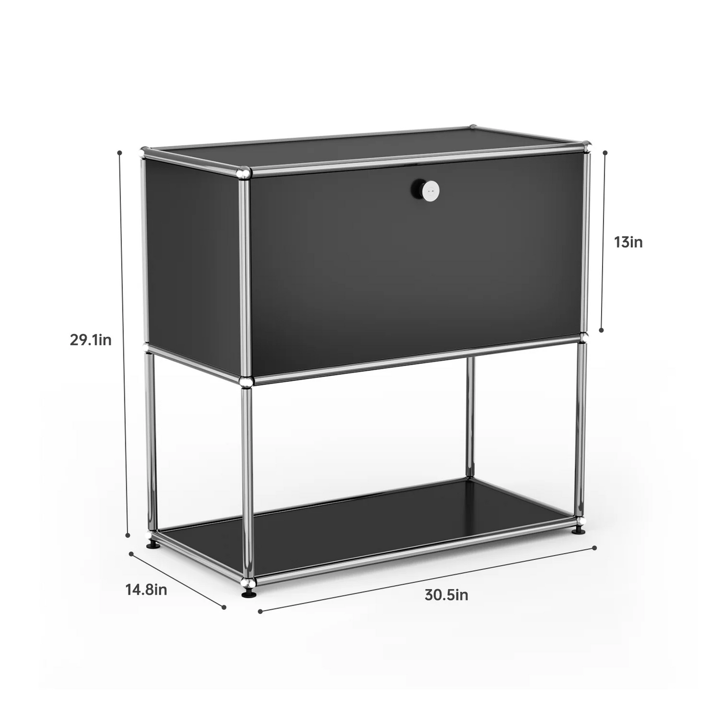 Furgle Modern Modular Metal Storage Cabinet Freestanding Sideboard
