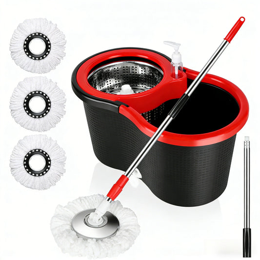 AEHOME 360 Spin Mop And Bucket Set SelfWringing Floor Cleaner
