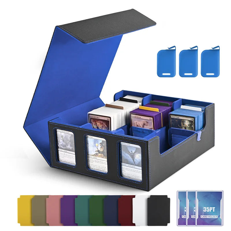 Dreamburgh Leather Trading Card Storage Box With Magnetic Closure