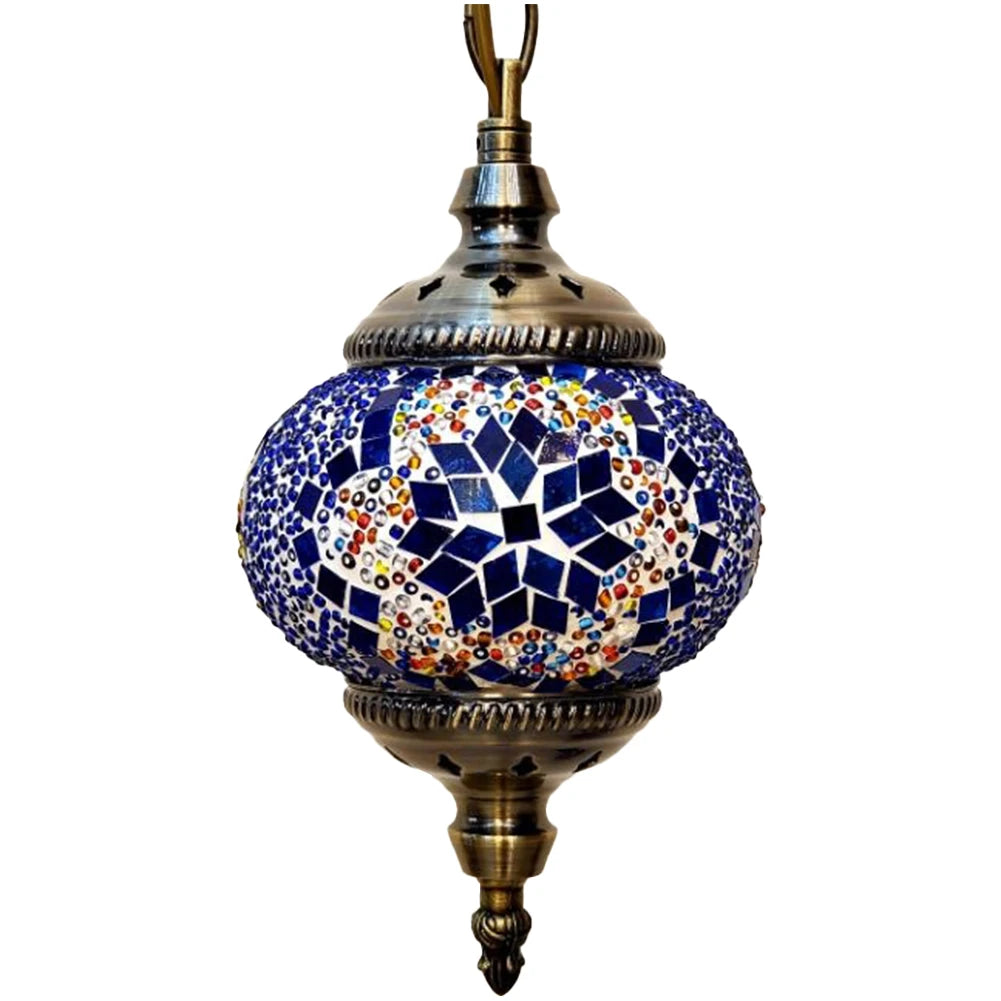 APWIKOGER Mosaic Pendant Light Turkish Moroccan E27 Hanging Lamp