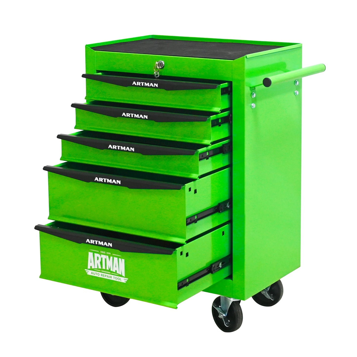 ARTMAN Heavy Duty Rolling Metal Tool Chest With Five Drawers