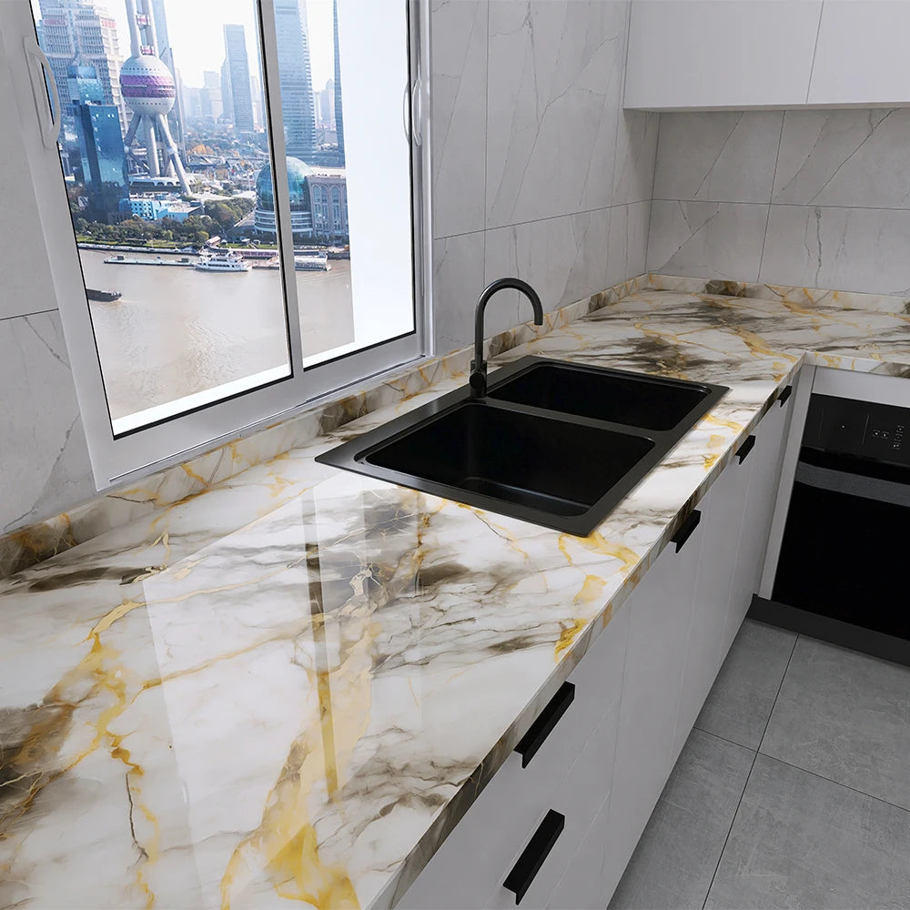Suitable for kitchen self-adhesive wallpaper pvc self-adhesive wallpaper home decoration waterproof and oil-proof sticker