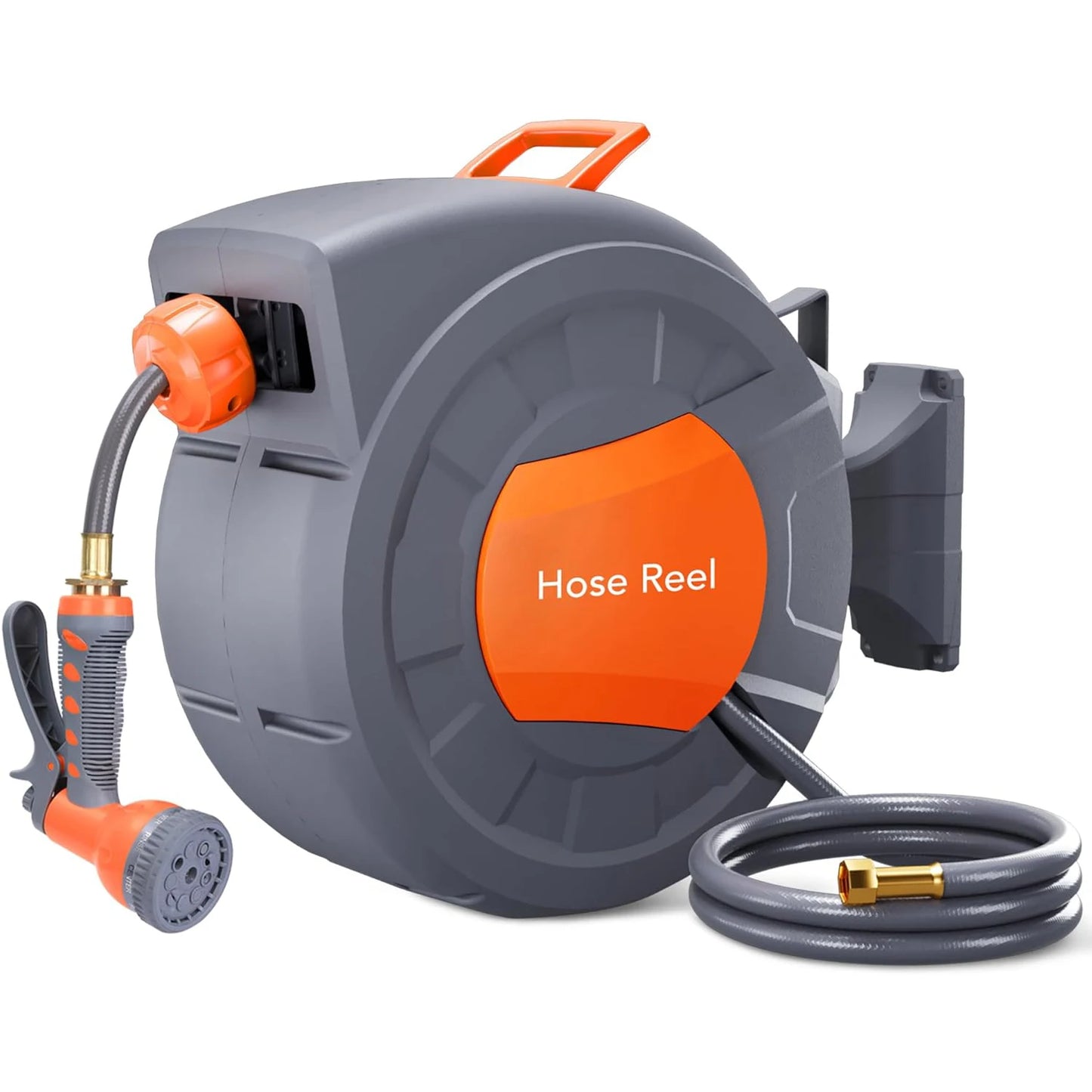 TWISTER.CK Retractable Garden Hose Reel With Nine Function Sprayer