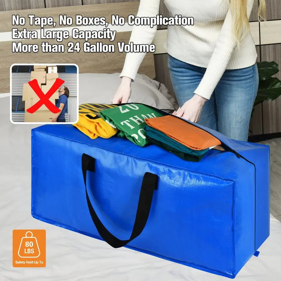 Extra Large Storage Totes for Moving and College Dorms