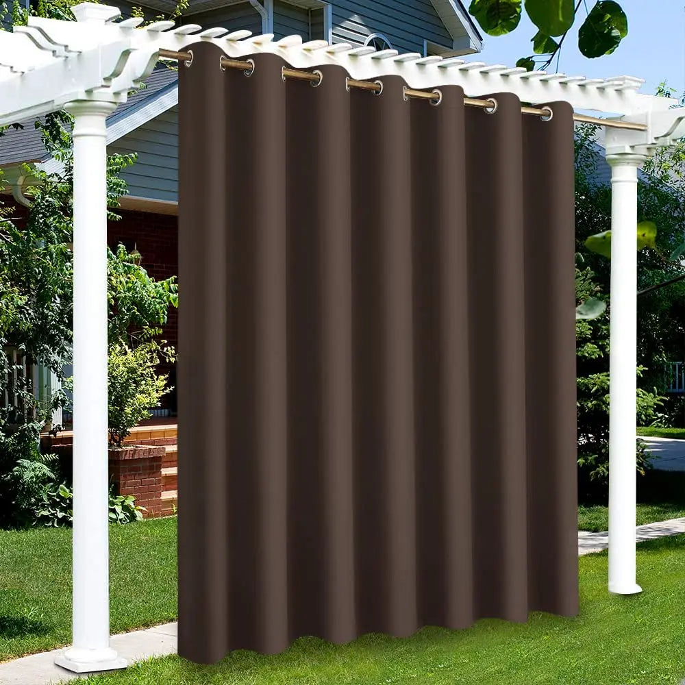 Outdoor Waterproof Blackout Curtains With UV Protection For Patio