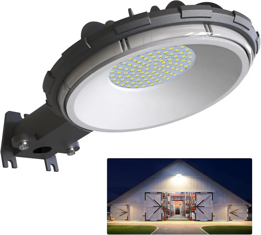 80W LED Barn Light 120V Dusk-to-Dawn Outdoor Lighting IP65