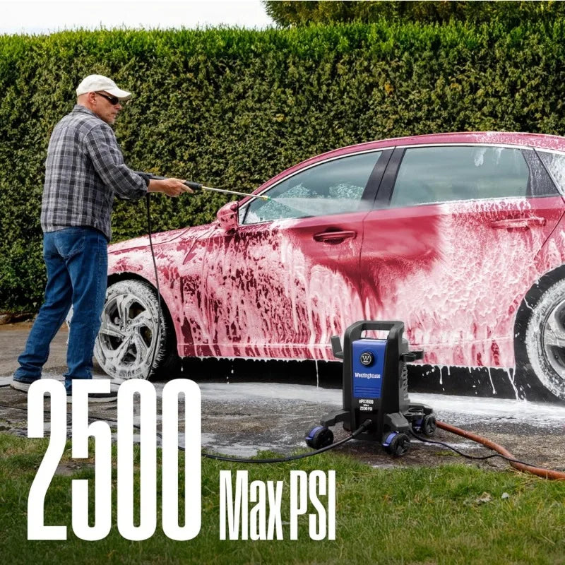 Electric Pressure Washer 3500 PSI With Soap Tank And Nozzles