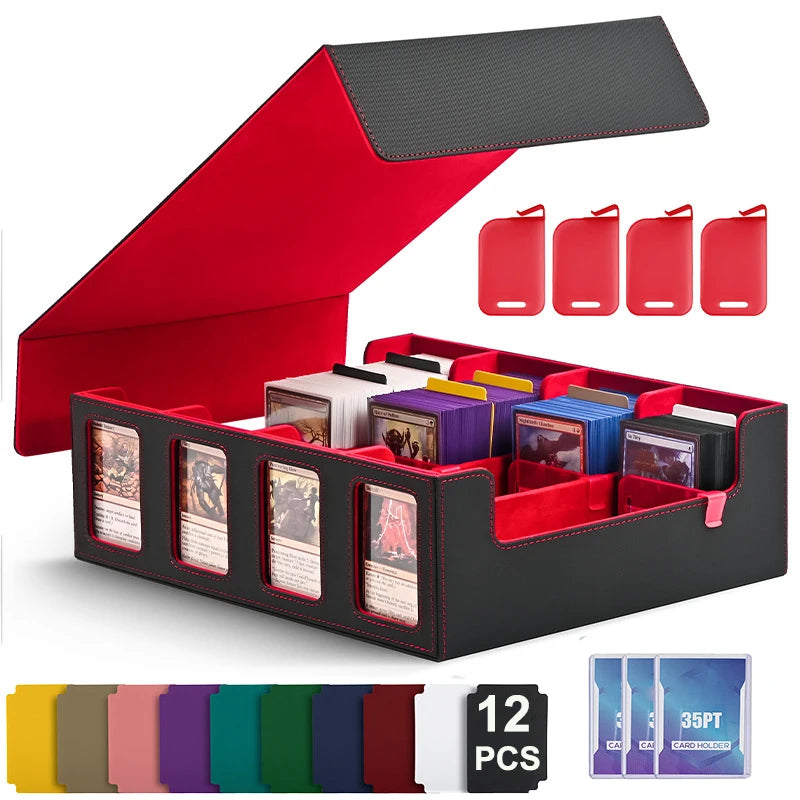 Dreamburgh Leather Trading Card Storage Box With Magnetic Closure