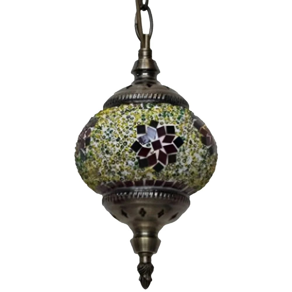 APWIKOGER Mosaic Pendant Light Turkish Moroccan E27 Hanging Lamp