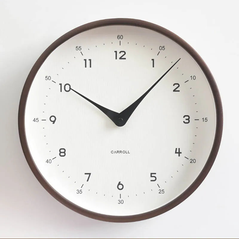 OEMG Minimalist Wall Clock Silent Movement Living Room Decor