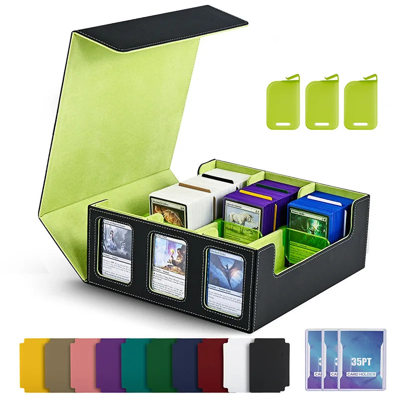 Dreamburgh Leather Trading Card Storage Box With Magnetic Closure