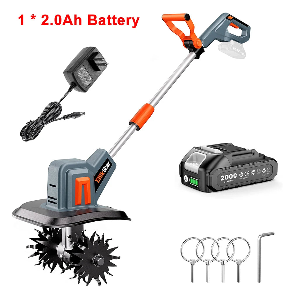 TaskStar Cordless Electric Cultivator For Makita 18V Battery